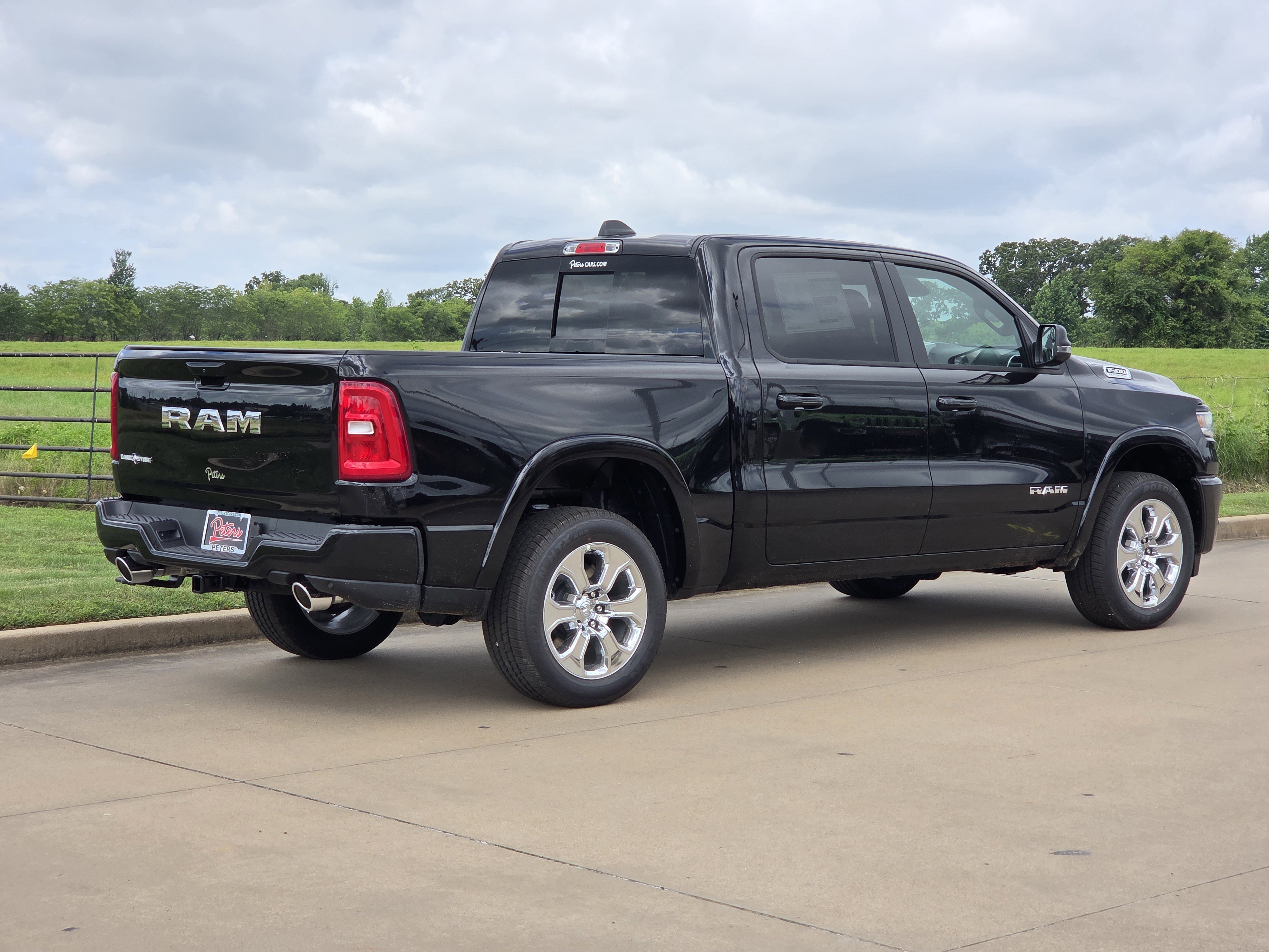 New 2026 Diamond Black Crystal Pearlcoat Ram Lone Star image 3