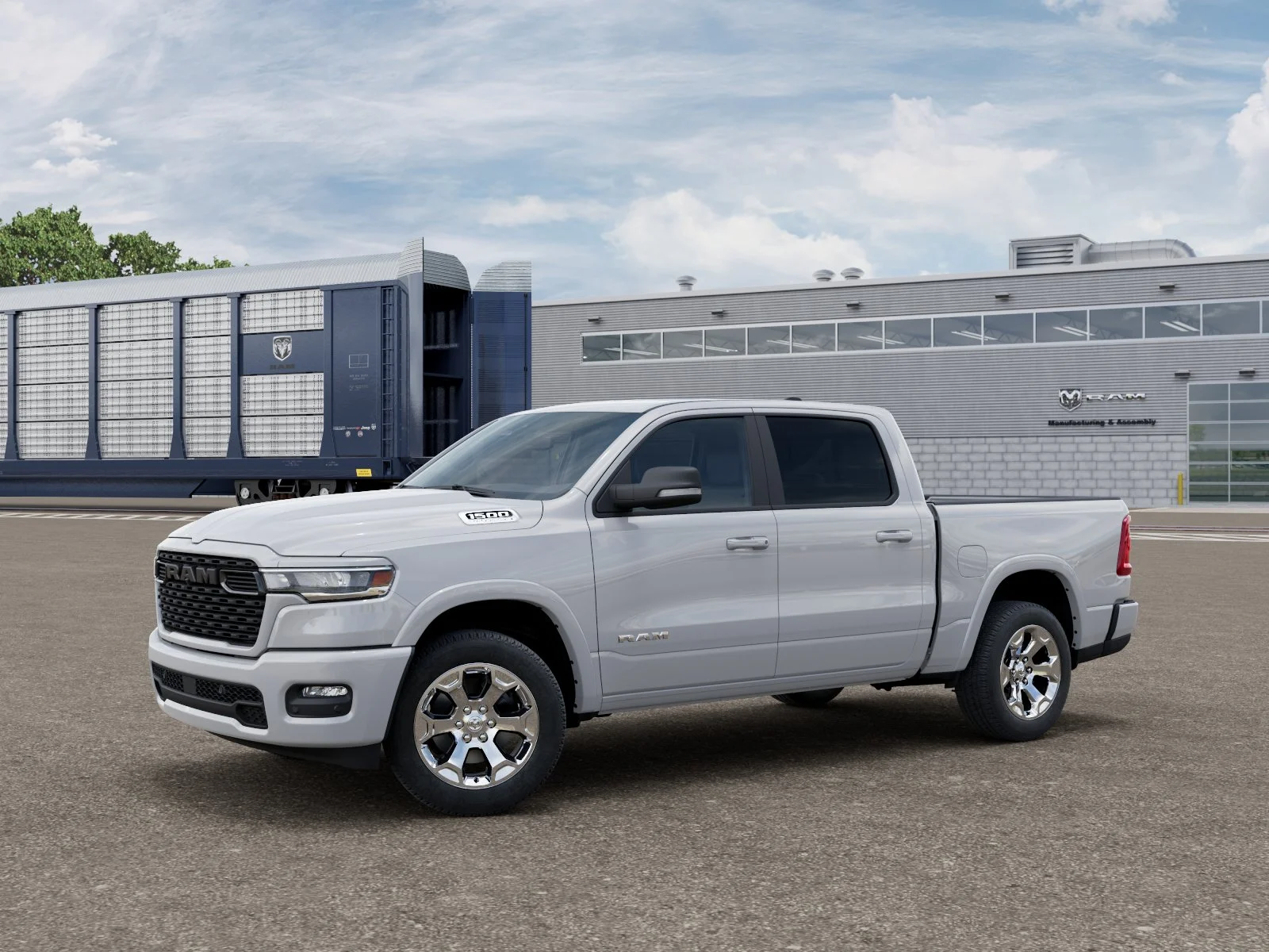 New 2026 Bright White Clear-Coat Exterior Paint RAM BIG HORN image 1