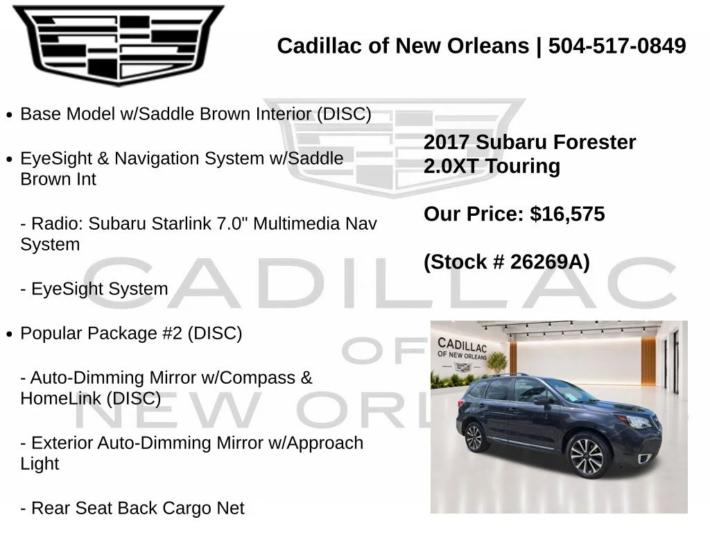 Used 2017 Gray Subaru 2.0XT Touring image 7