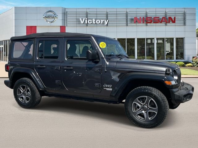 Used 2019 Gray Jeep Unlimited Sport image 2