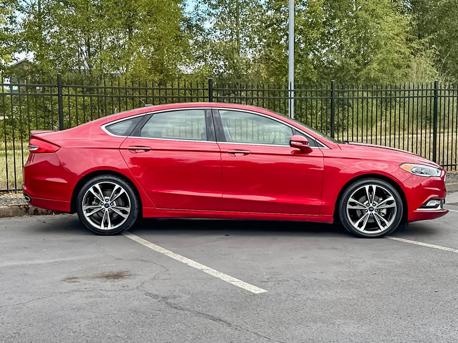 Used 2017 Red Ford Titanium image 2