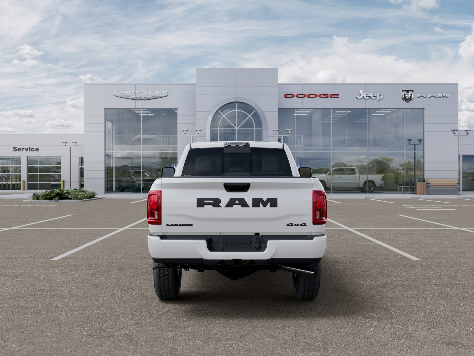 New 2026 Bright White Clear-Coat Exterior Paint RAM LARAMIE image 107
