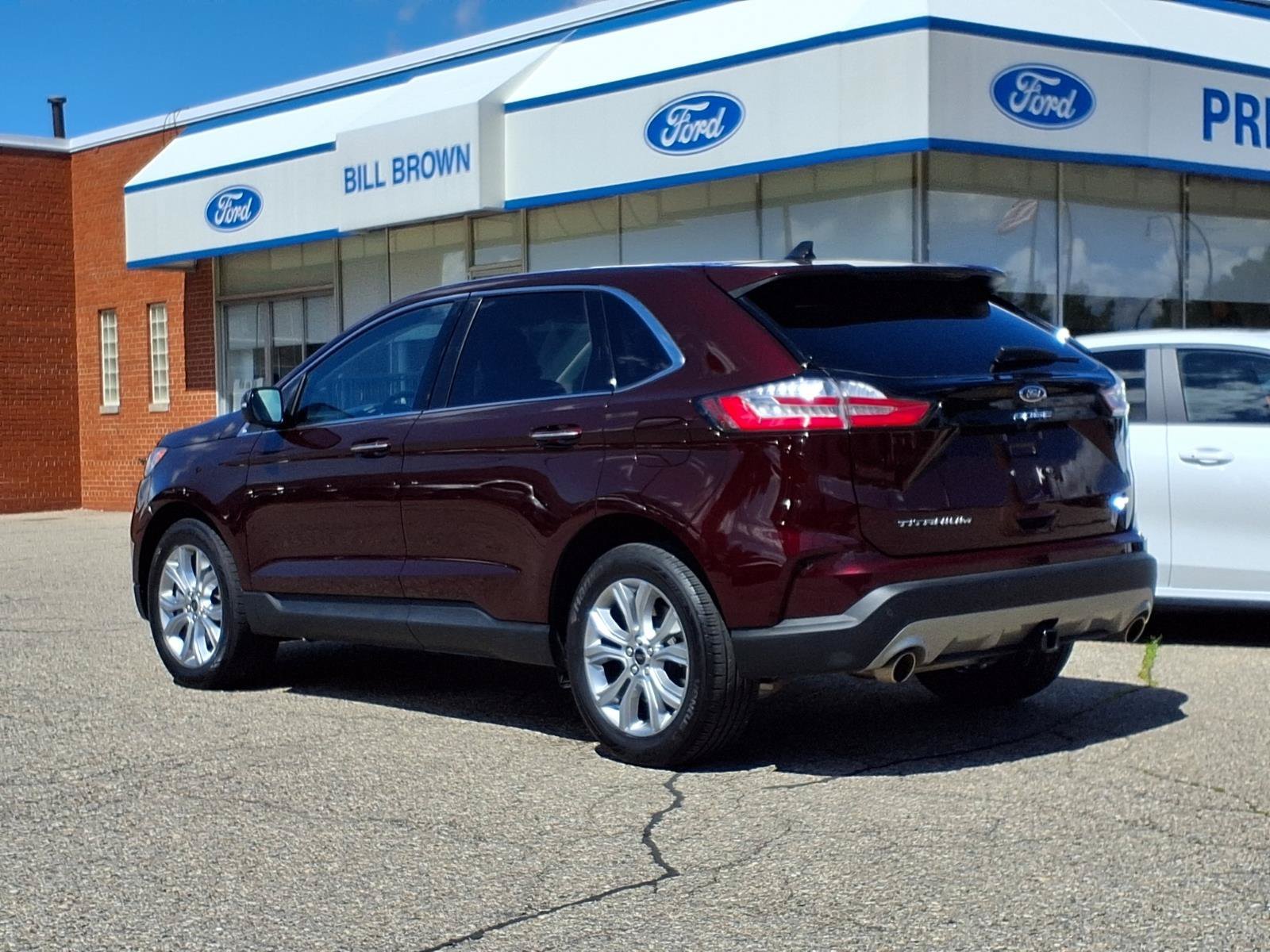 Certified Used 2024 Burgundy Velvet Metallic Tinted Clearcoat Ford Titanium image 2