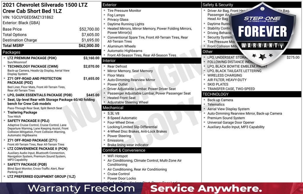 Used 2021 Black Chevrolet LTZ image 44