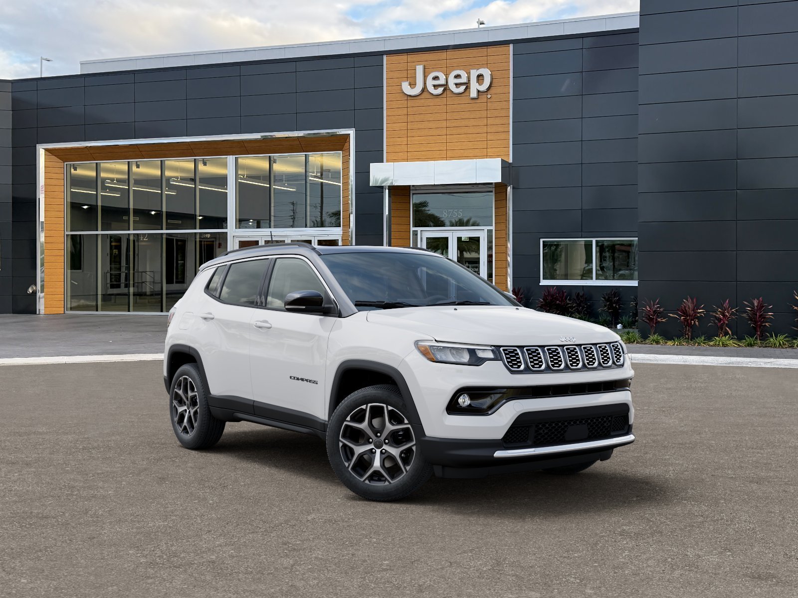 New 2026 Bright White Clear-Coat Exterior Paint Jeep Limited image 5