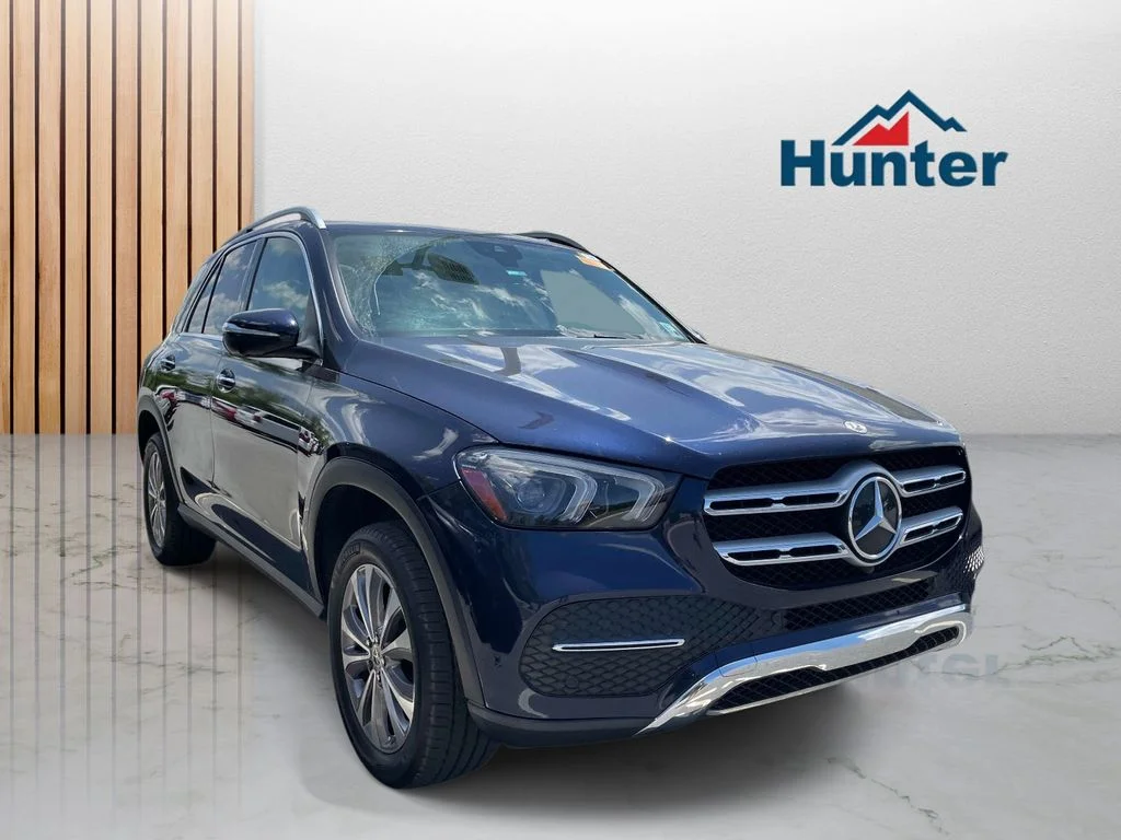 Used 2022 Lunar Blue Metallic Mercedes-Benz GLE350 image 1