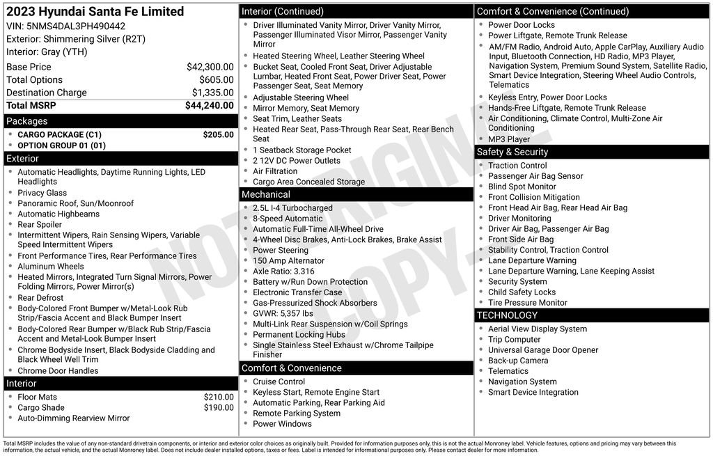 Used 2023 Silver Hyundai Limited image 6