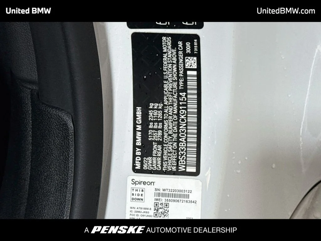 Used 2022 Alpine White BMW Competition image 14