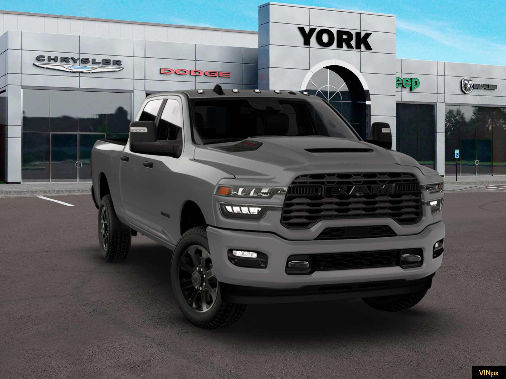 New 2026 Ceramic Gray Clear-Coat Exterior Paint RAM BIG HORN image 27