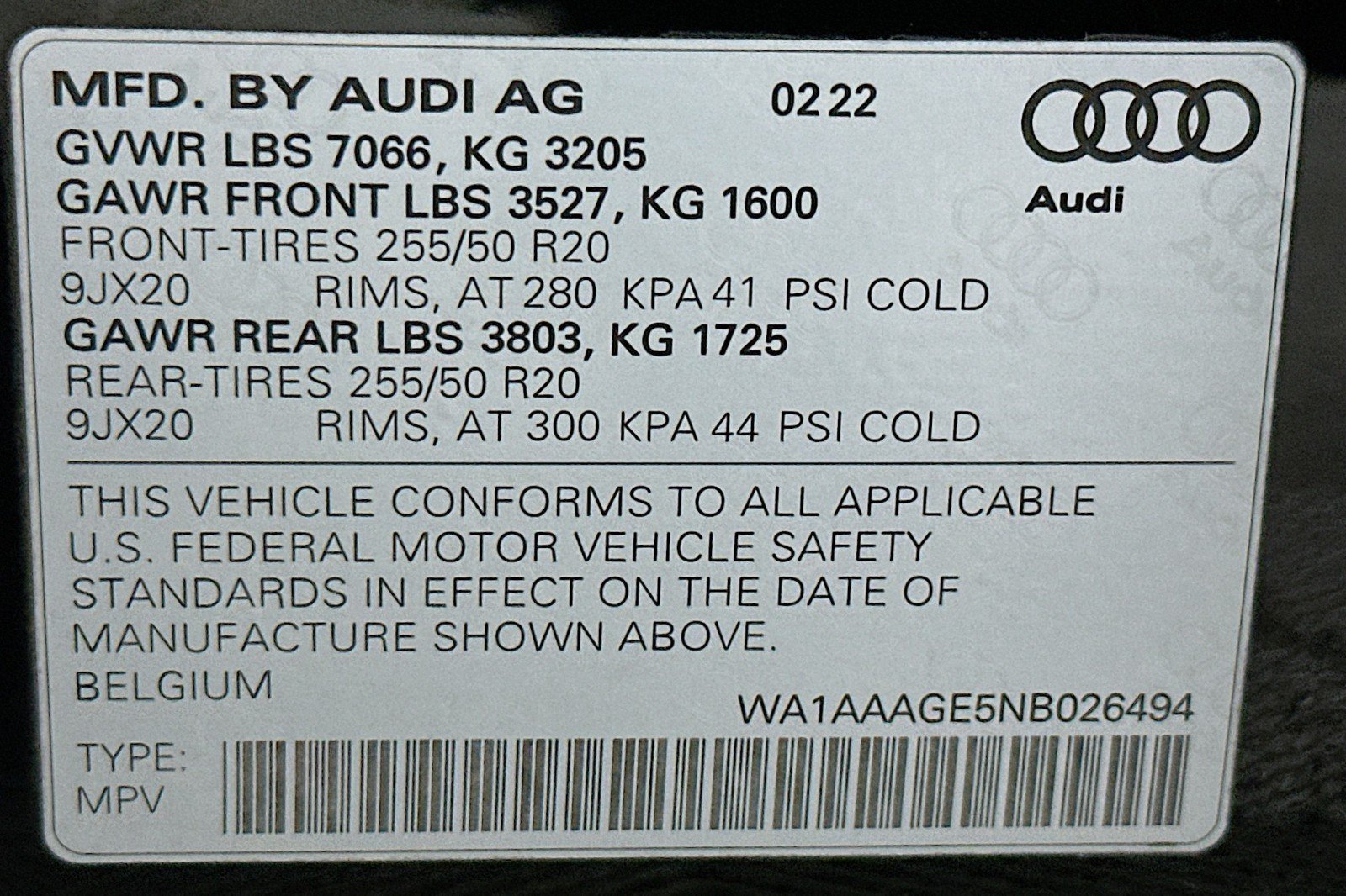 Used 2022 Brilliant Black Audi Premium image 23