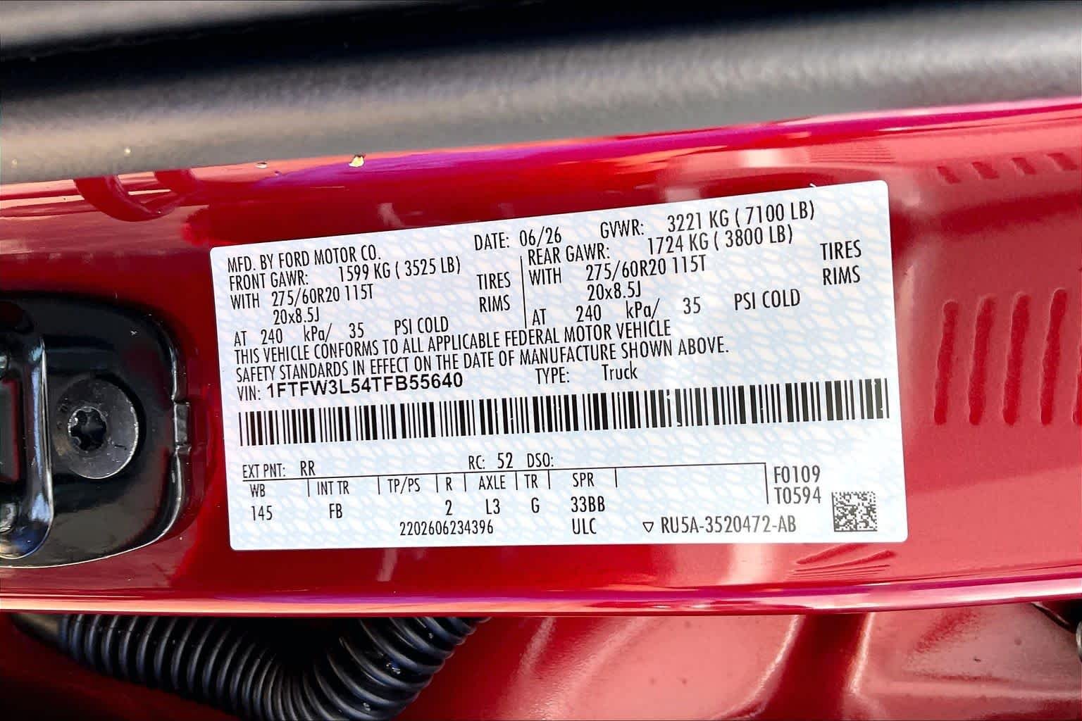 New 2026 Ruby Red Metallic Tinted Clearcoat Ford XLT image 20