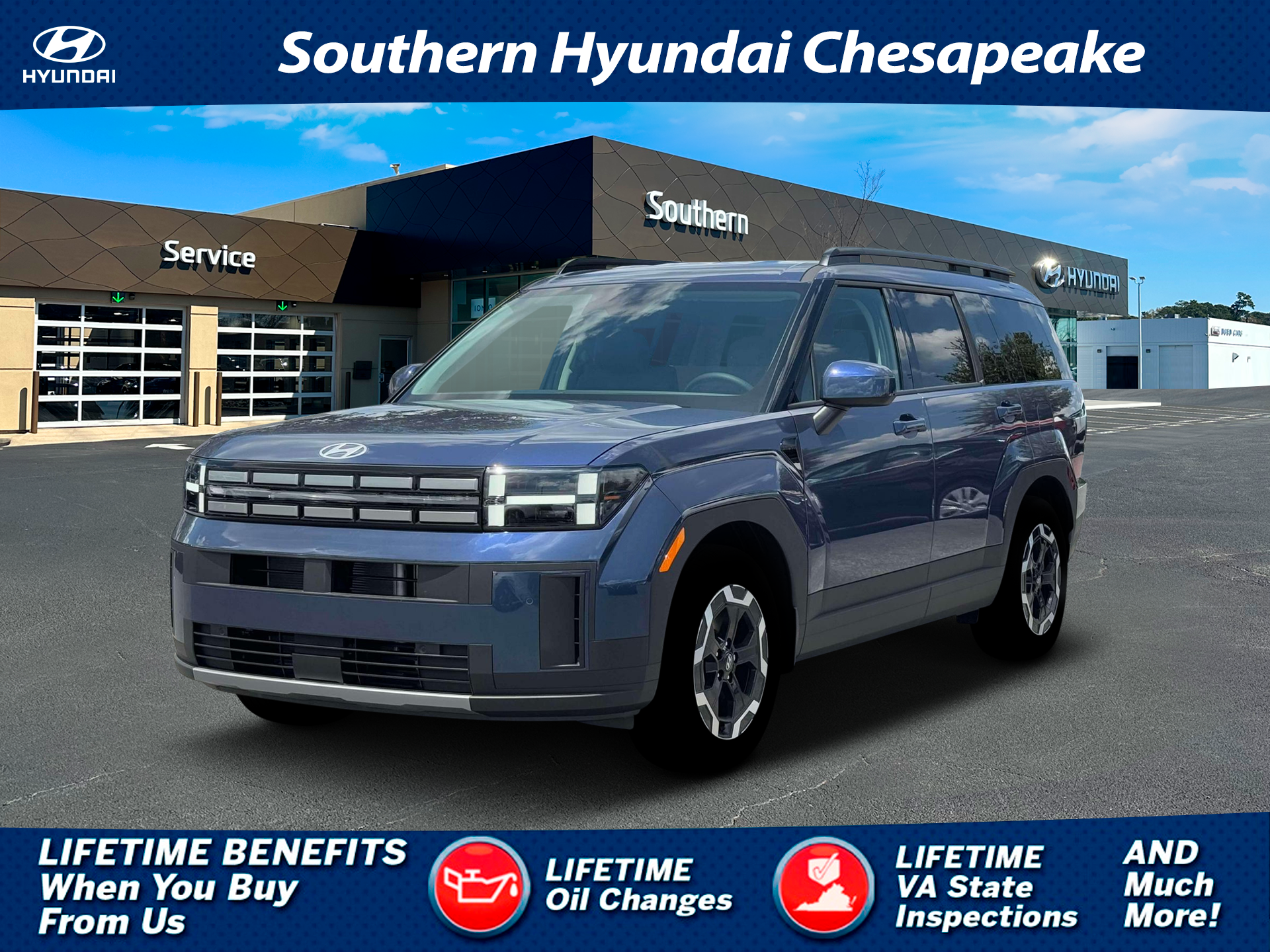 New 2026 Blue Hyundai SEL AWD image 1