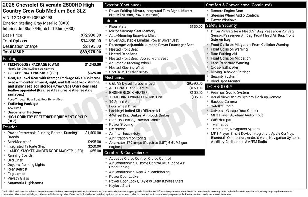 Used 2025 Gray Chevrolet High Country image 10