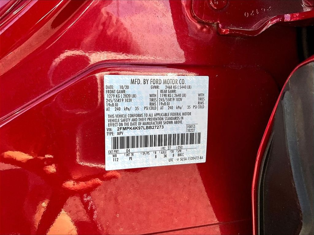 Used 2020 Red Ford Titanium image 19