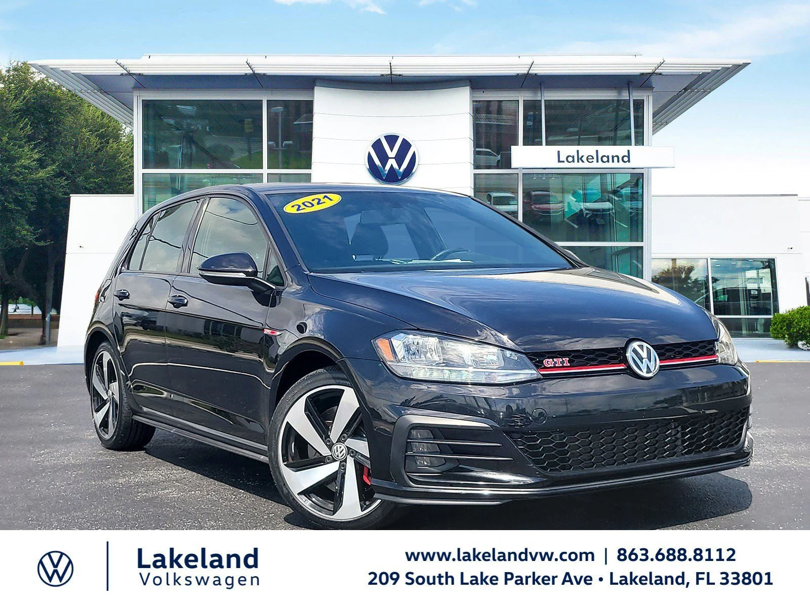 Used 2021 Black Volkswagen 2.0T S image 1