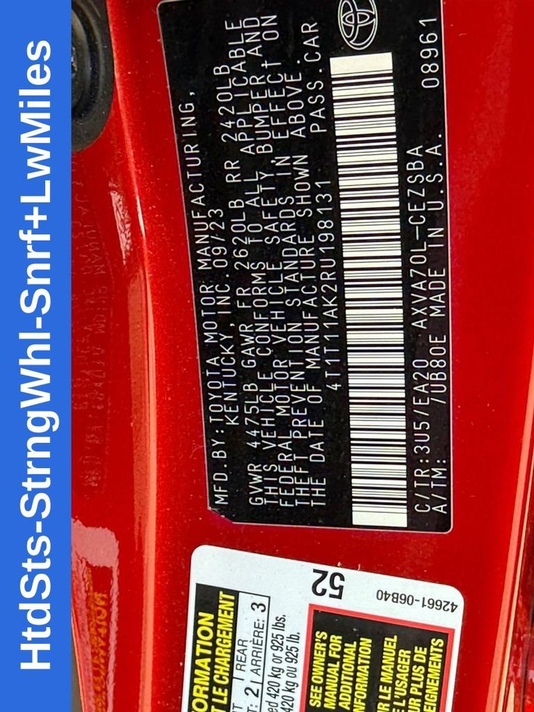 Used 2024 Red Toyota SE image 32