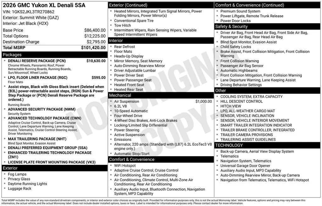 New 2026 White GMC Denali image 48