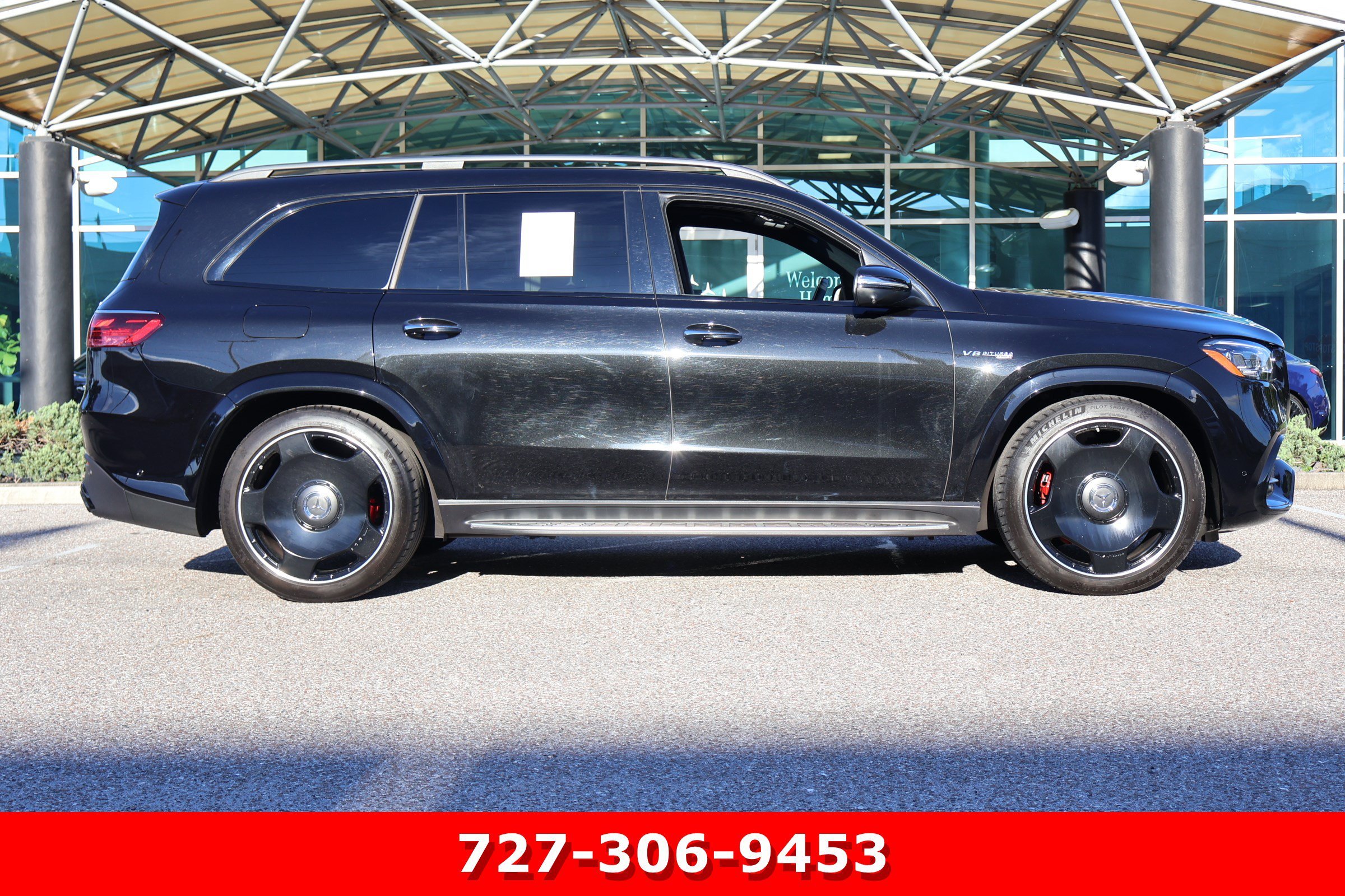 Certified Used 2024 Obsidian Black Metallic Mercedes-Benz AMG® GLS 63 image 12