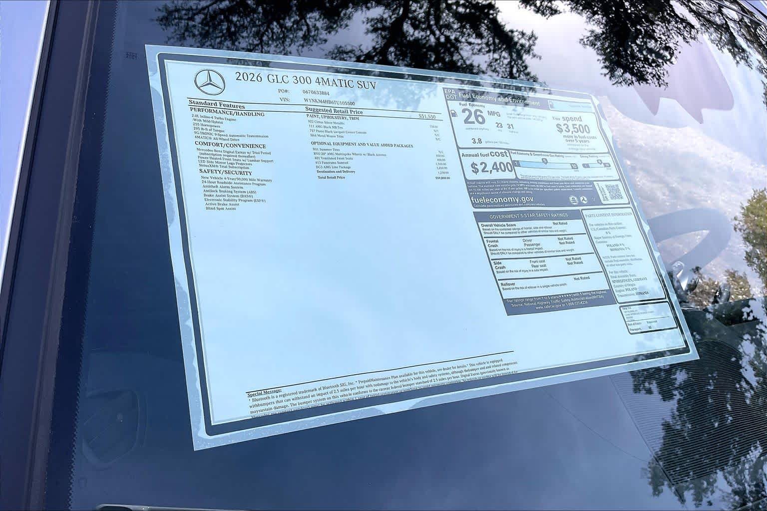 New 2026 Cirrus Silver Metallic Mercedes-Benz GLC 300 image 16