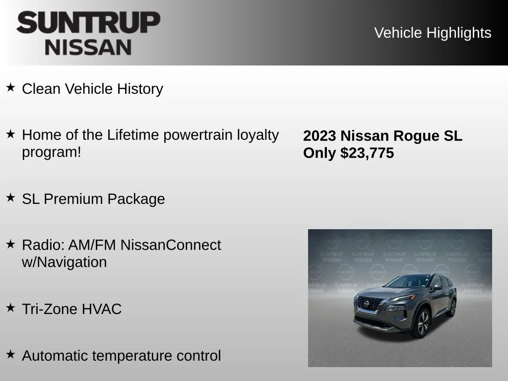 Used 2023 Gray Nissan SL image 8