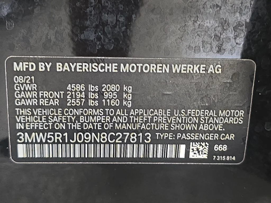 Used 2022 Jet Black BMW 330i image 28