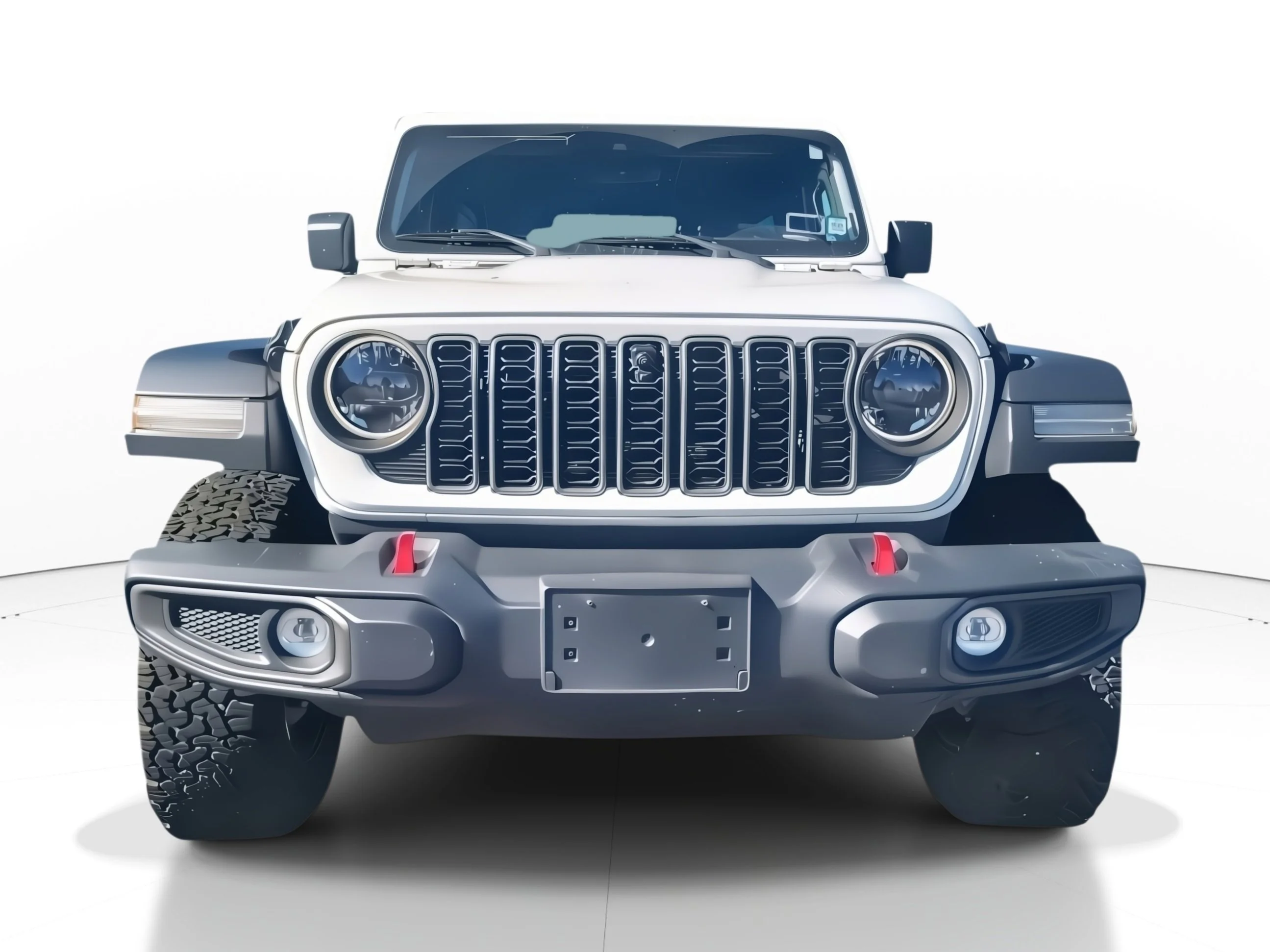 Used 2024 Bright White Clearcoat Jeep Rubicon image 2