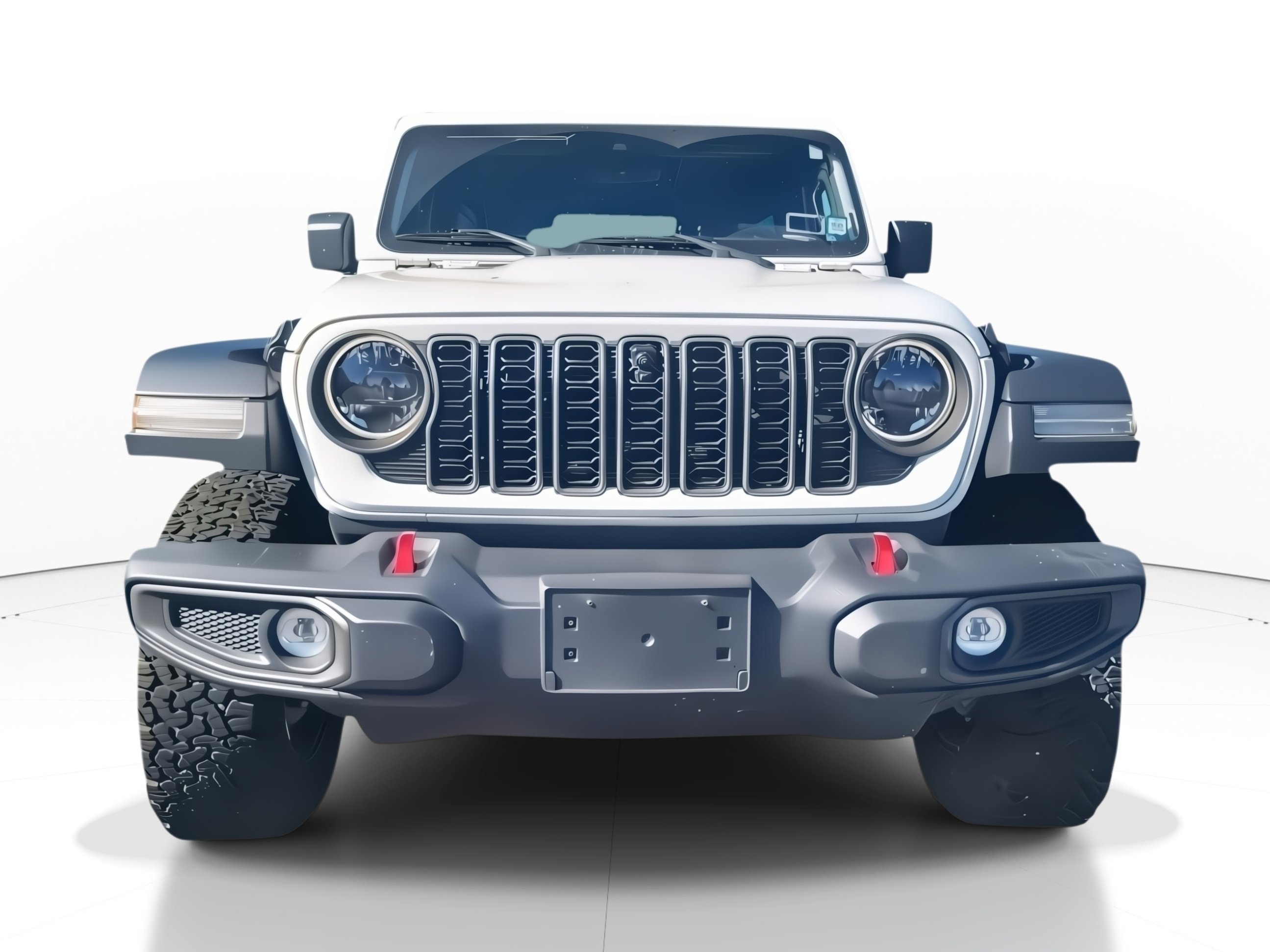 Used 2024 Bright White Clearcoat Jeep Rubicon image 2