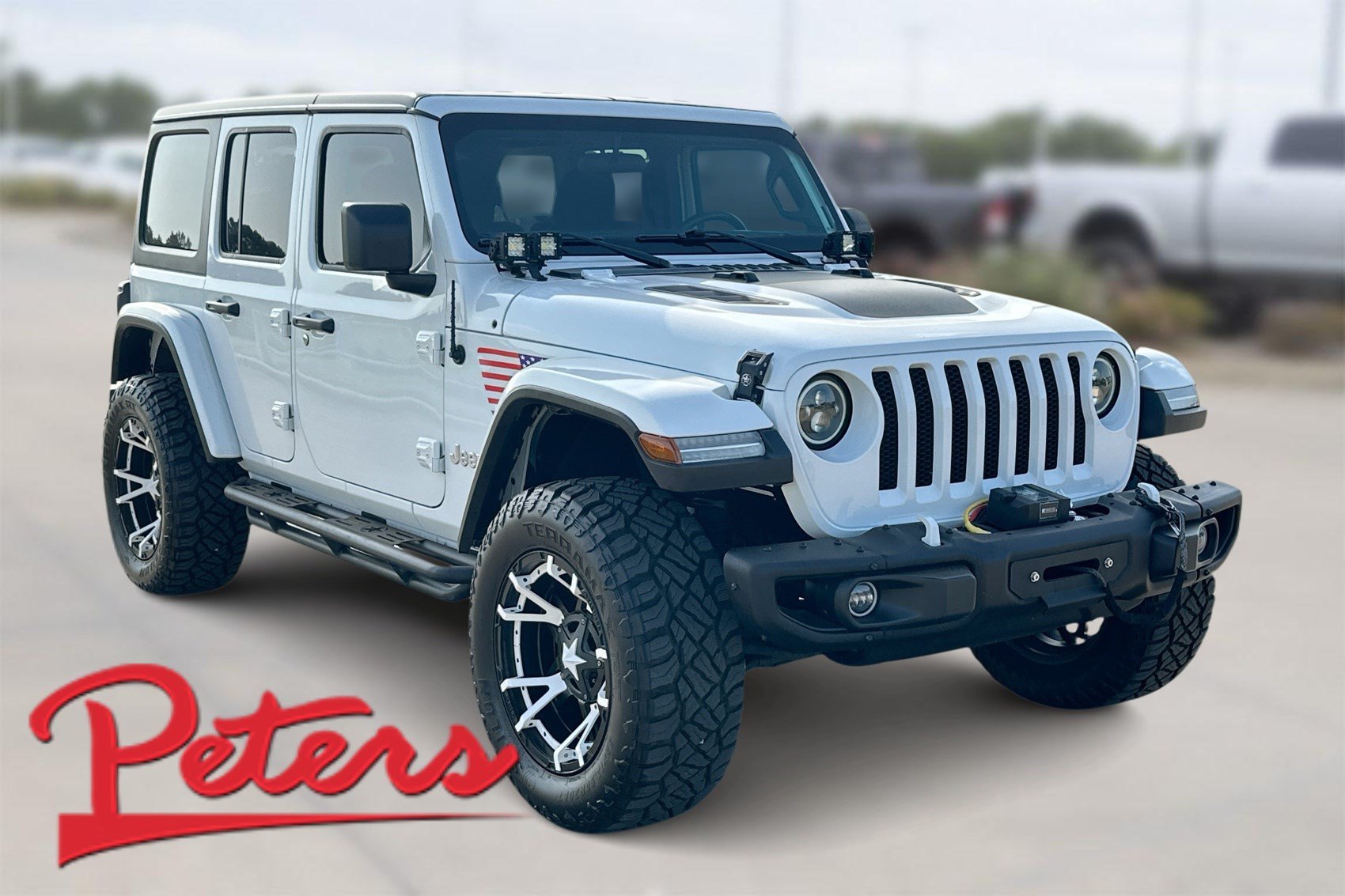 Used 2020 Bright White Clearcoat Jeep Sport S image 1