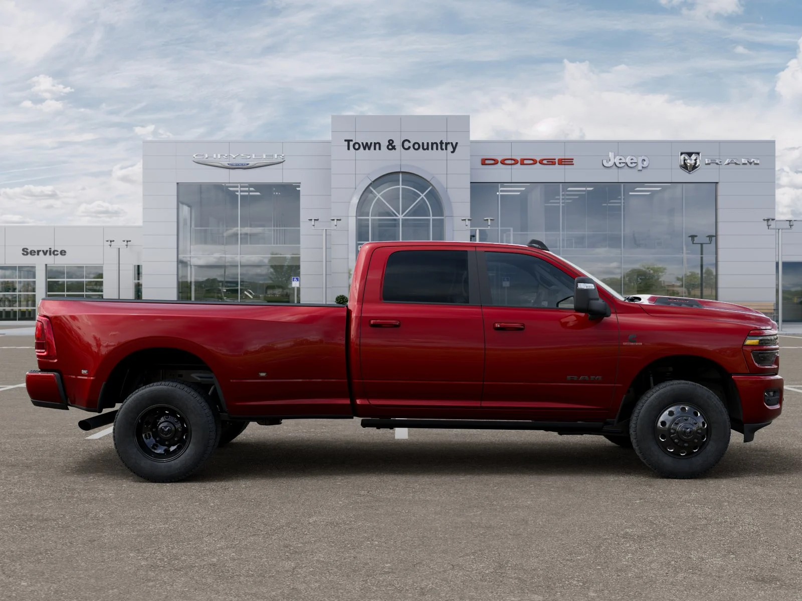 New 2027 Molten Red Pearl-Coat Exterior Paint RAM Laramie image 47