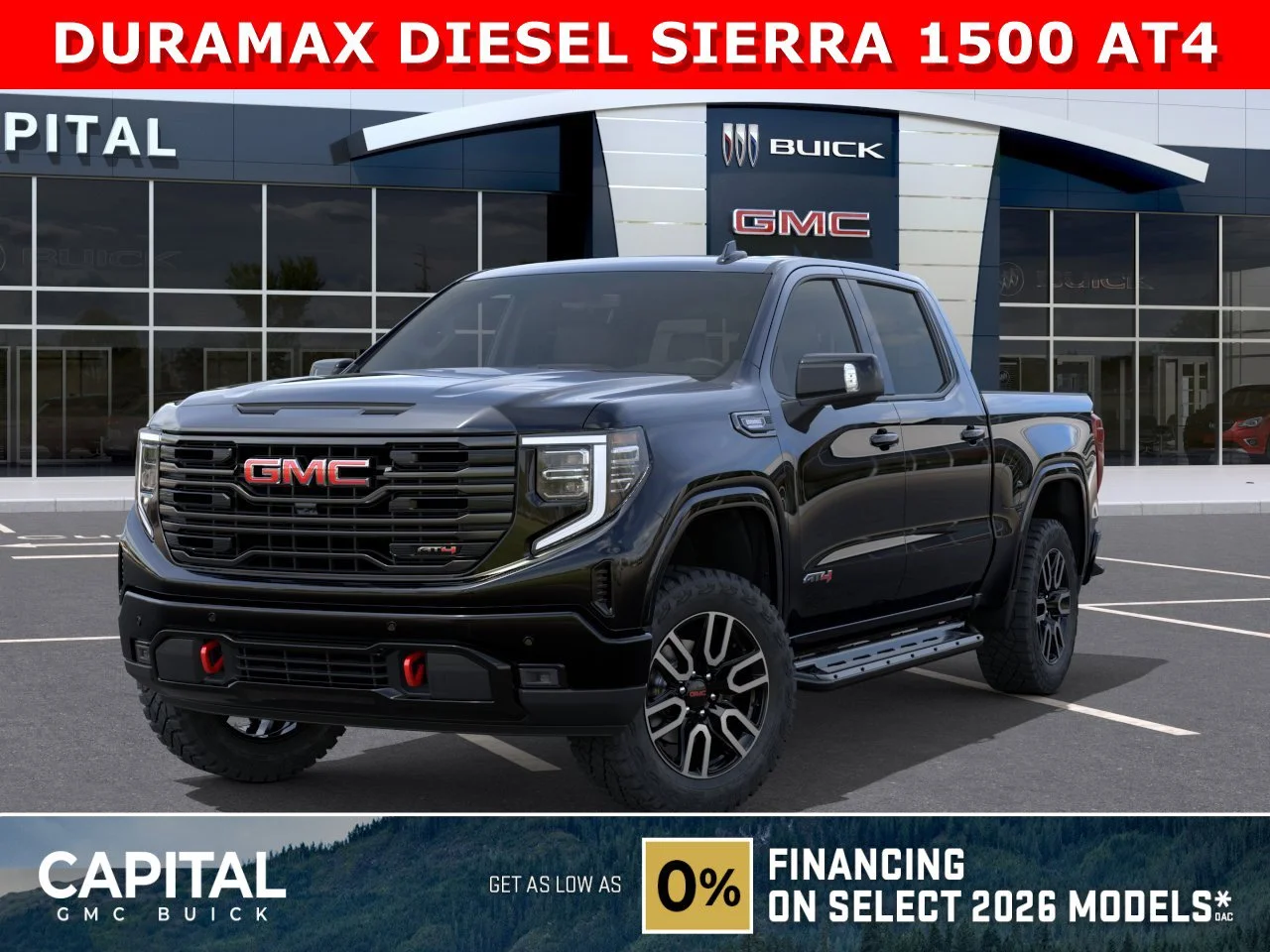 New 2026 ONYX BLACK GMC AT4 image 1