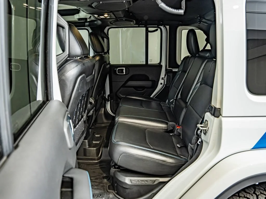 Used 2021 Bright White Clearcoat Jeep Unlimited Rubicon 4xe image 34