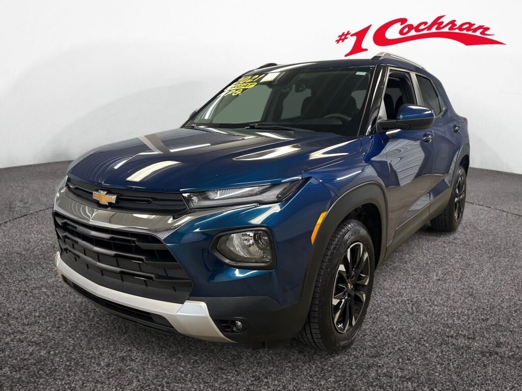 Used 2021 PACIFIC BLUE METALLIC Chevrolet LT image 32