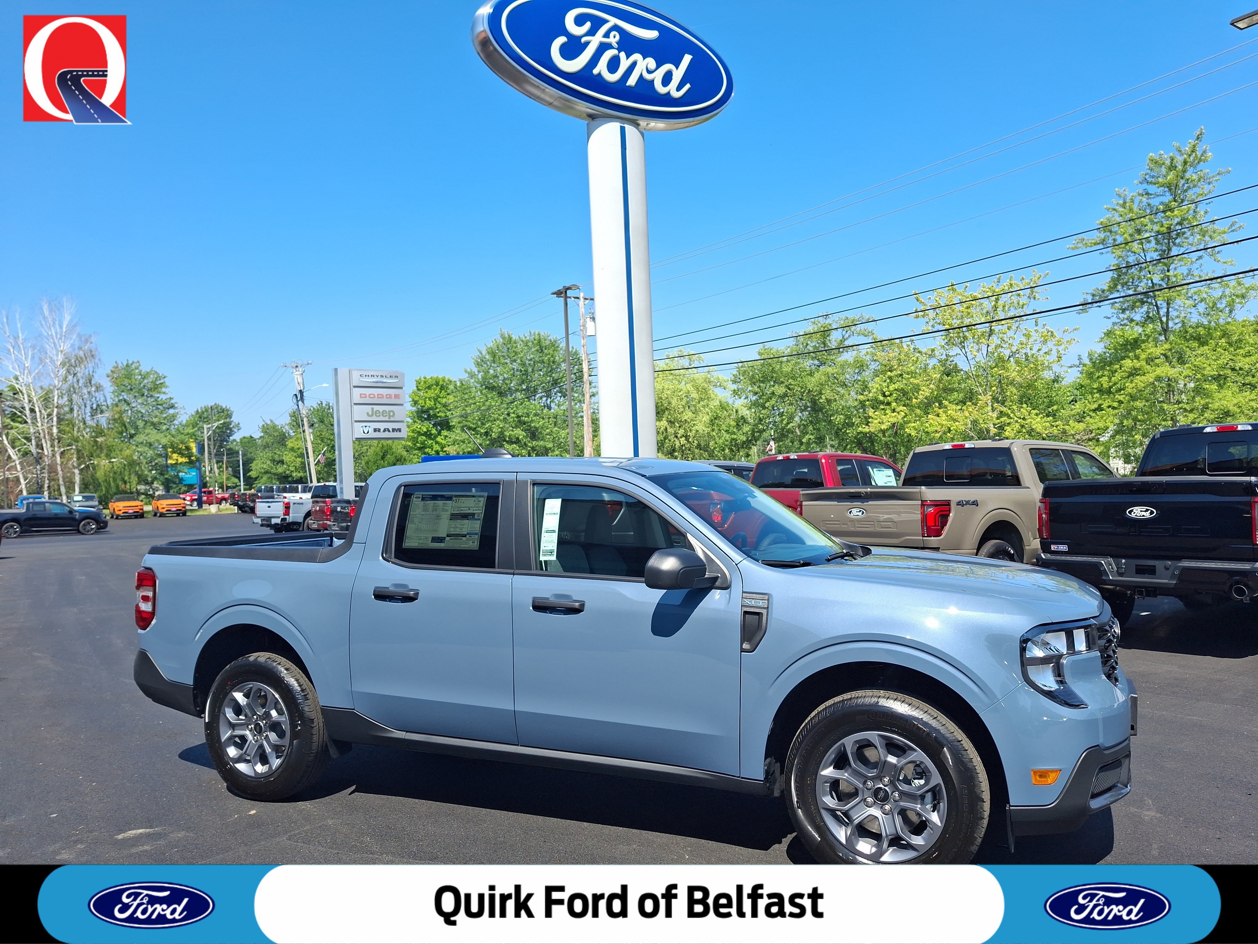 New 2026 Azure Gray Metallic Tri-Coat Ford XLT image 1