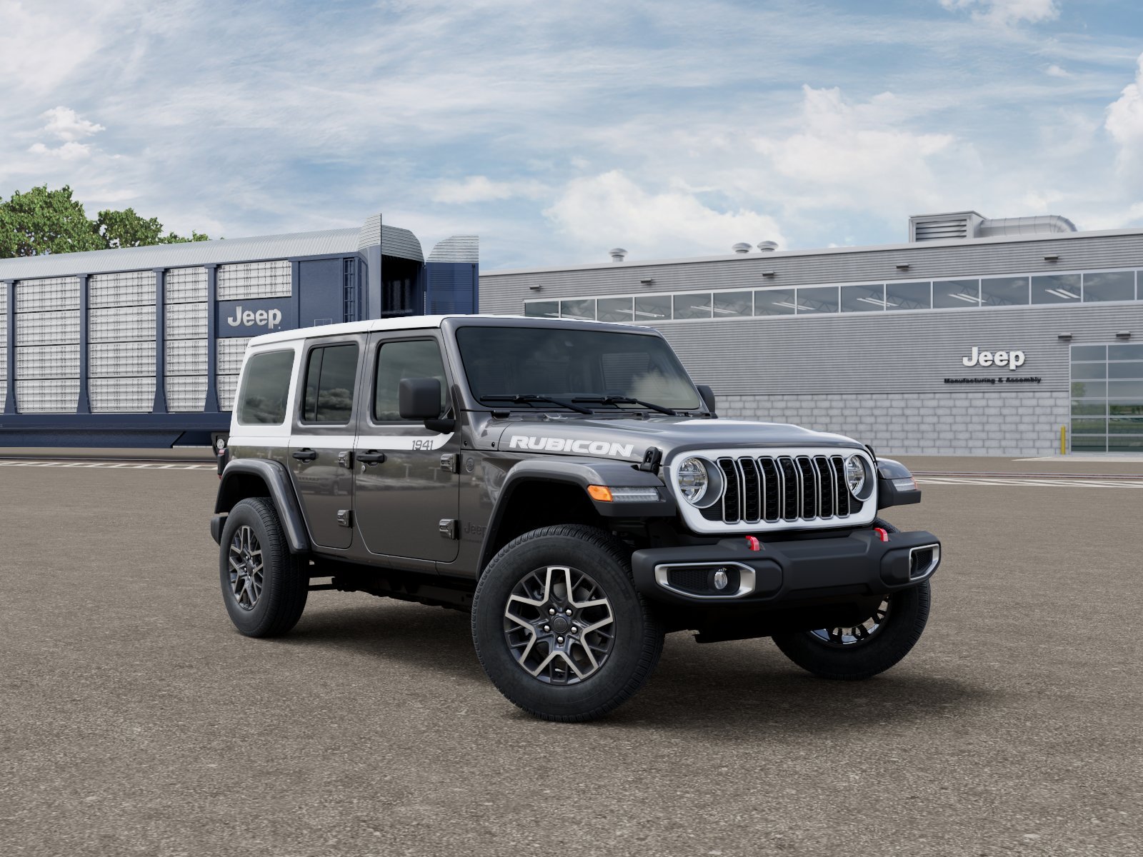 New 2026 Granite Crystal Metallic Clear-Coat Exterior Paint Jeep Sahara image 3