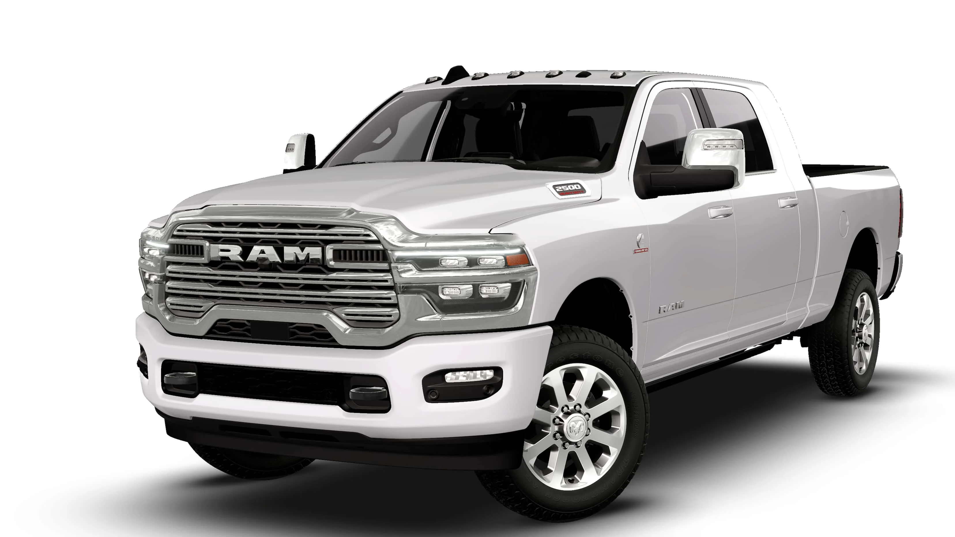 New 2027 Bright White Clear-Coat Exterior Paint RAM Laramie image 1