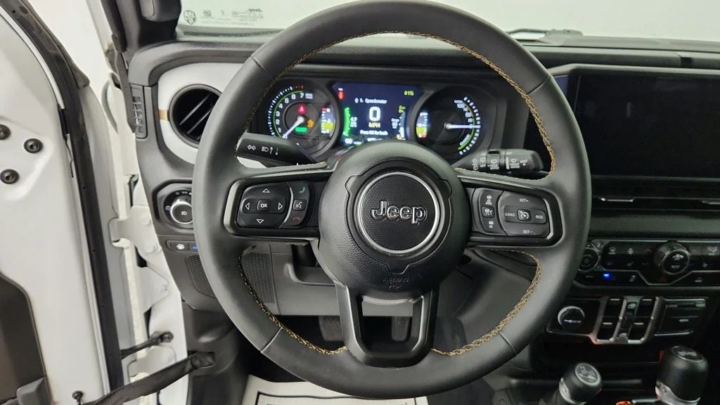 Used 2024 Bright White Clearcoat Jeep Sport S 4x4 w/ Convenience Group & Black Hard Top image 13