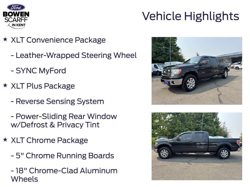 Certified Used 2013 Tuxedo Black Metallic Ford XLT image 12