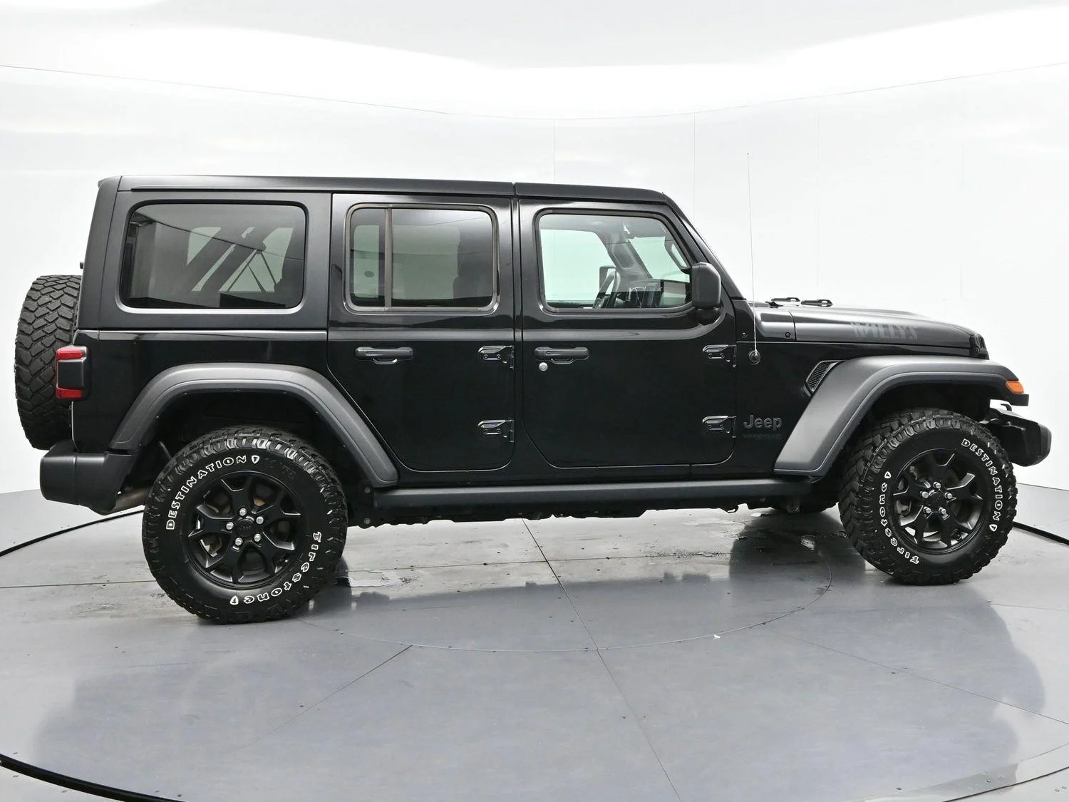 Used 2022 Black Clearcoat Jeep Unlimited Willys image 8