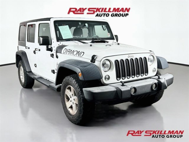 Used 2017 White Jeep Unlimited Sport image 1