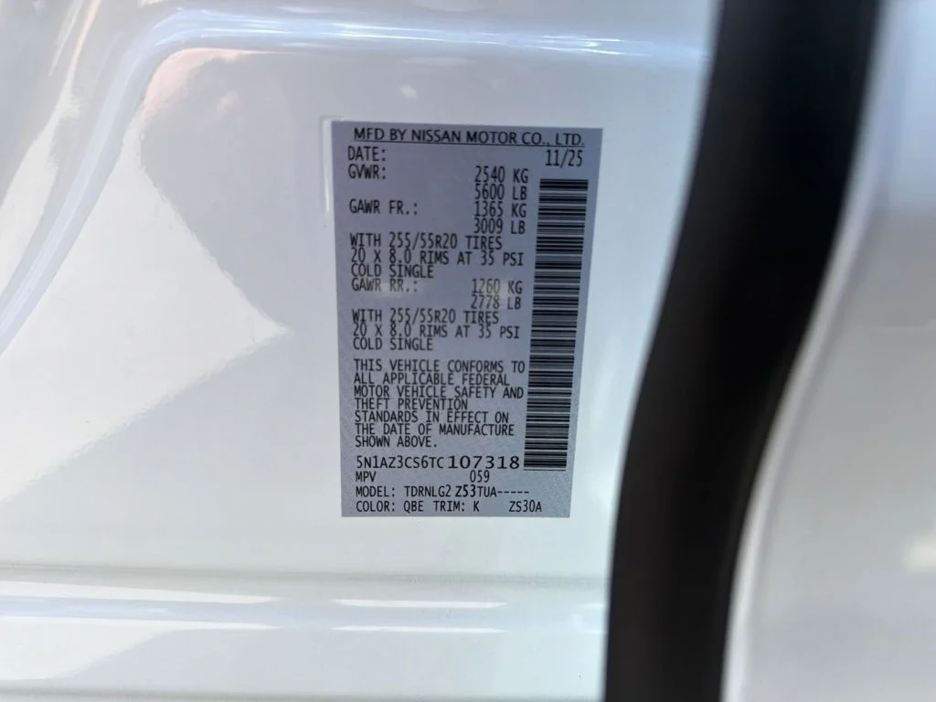 New 2026 White Nissan SL image 36