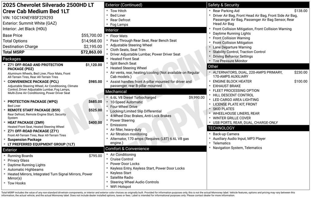 Used 2025 Summit White Chevrolet LT image 37