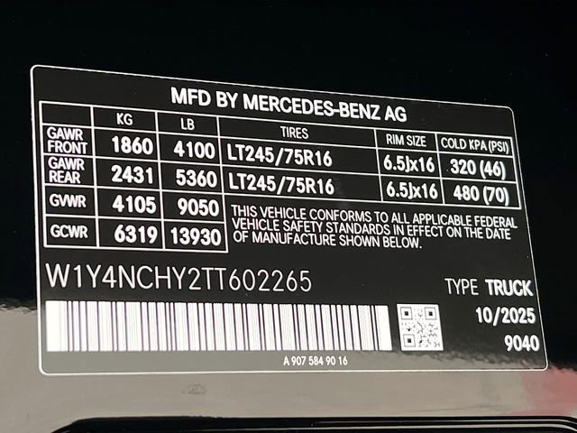 New 2026 Jet Black Mercedes-Benz Cargo 170 WB image 20