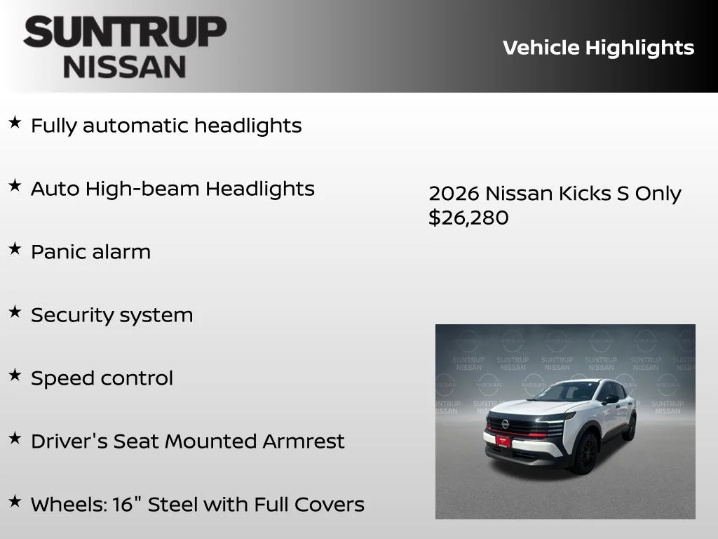 New 2026 White Nissan S image 26