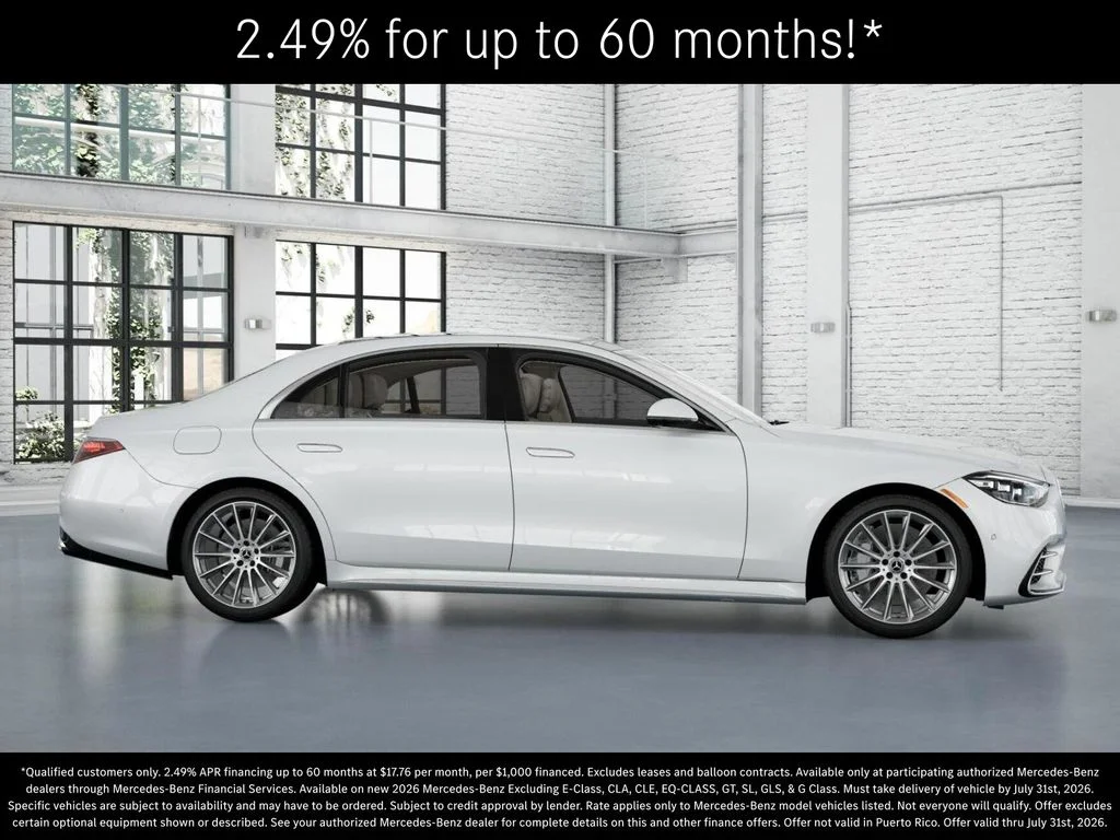 New 2026 MANUFAKTUR Moonlight White Metallic Mercedes-Benz S 500 image 15