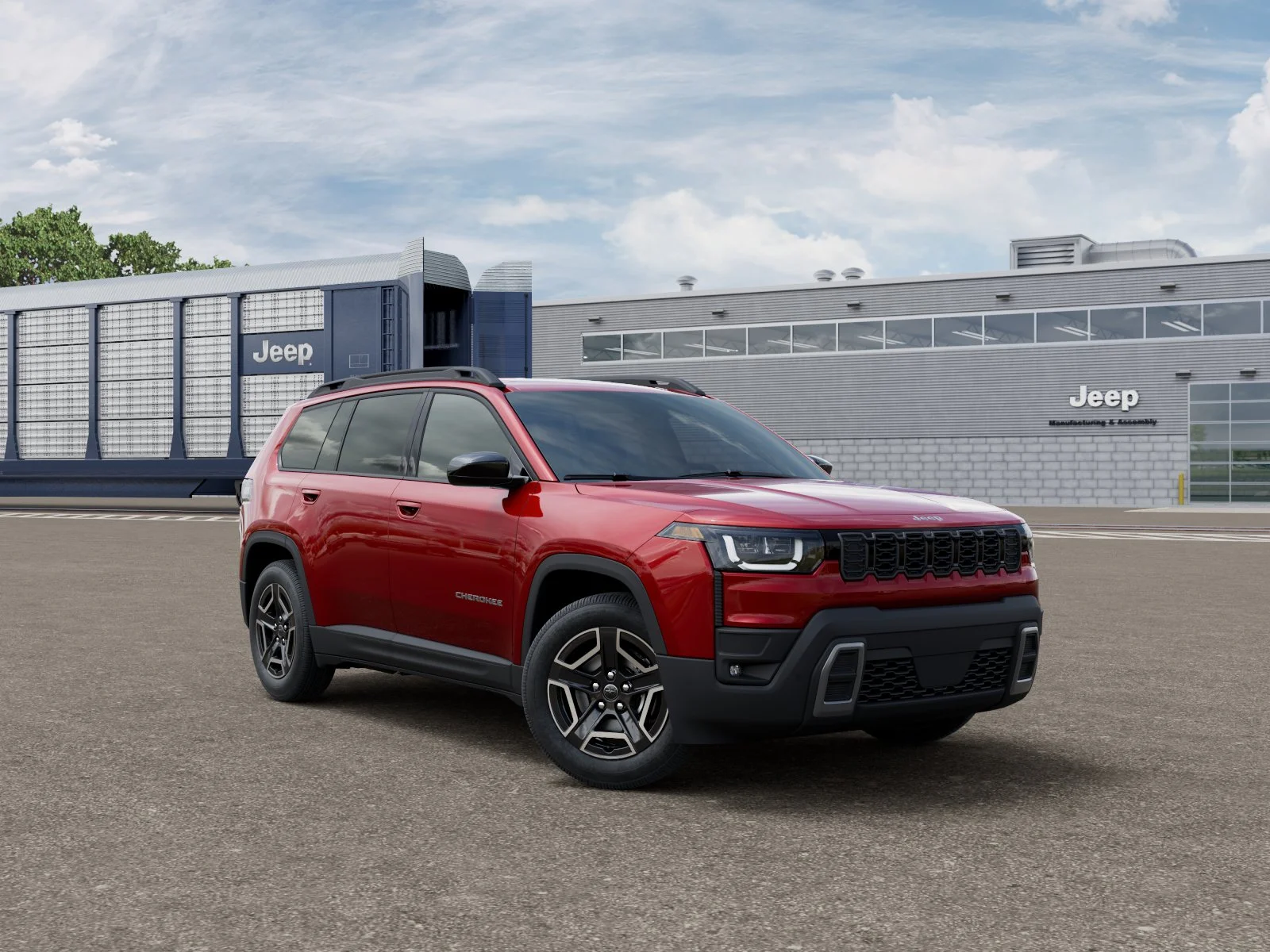 New 2026 Red Hot Pearl-Coat Exterior Paint Jeep Laredo image 31