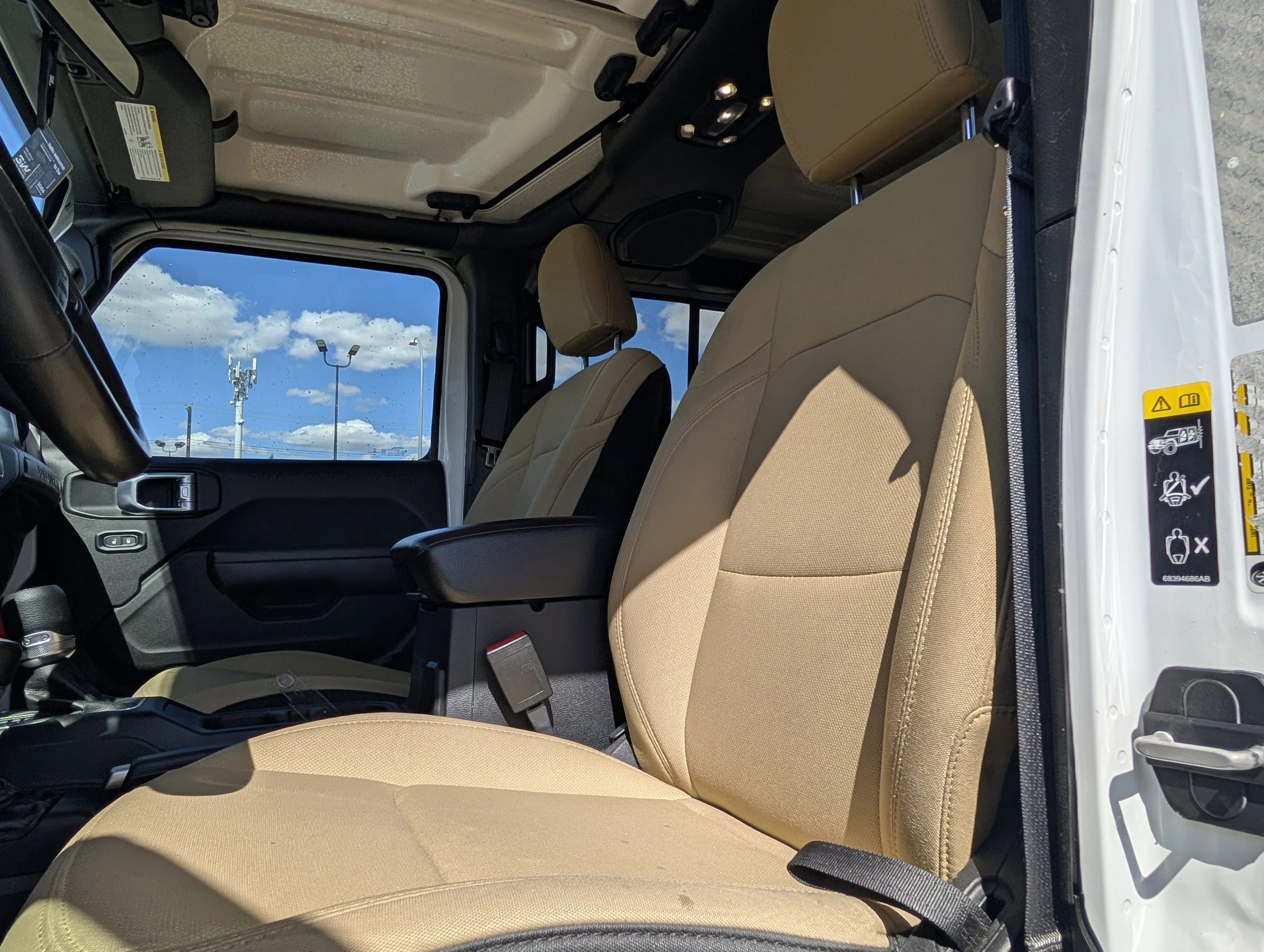 Used 2021 Bright White Jeep Unlimited Sport image 17