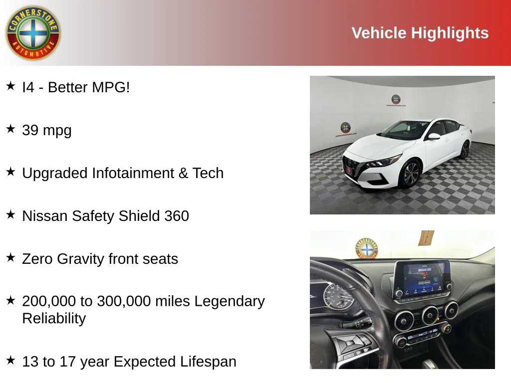 Used 2021 Nissan Sentra SV with VIN 3N1AB8CV6MY223968 for sale in Elk River, Minnesota