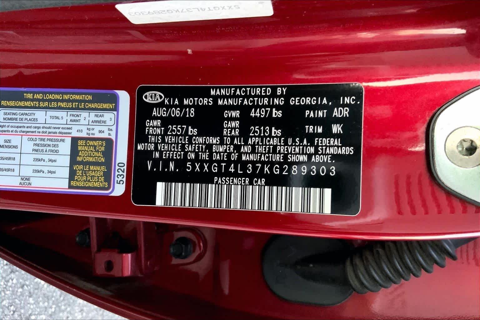 Used 2019 Passion Red Kia S image 29