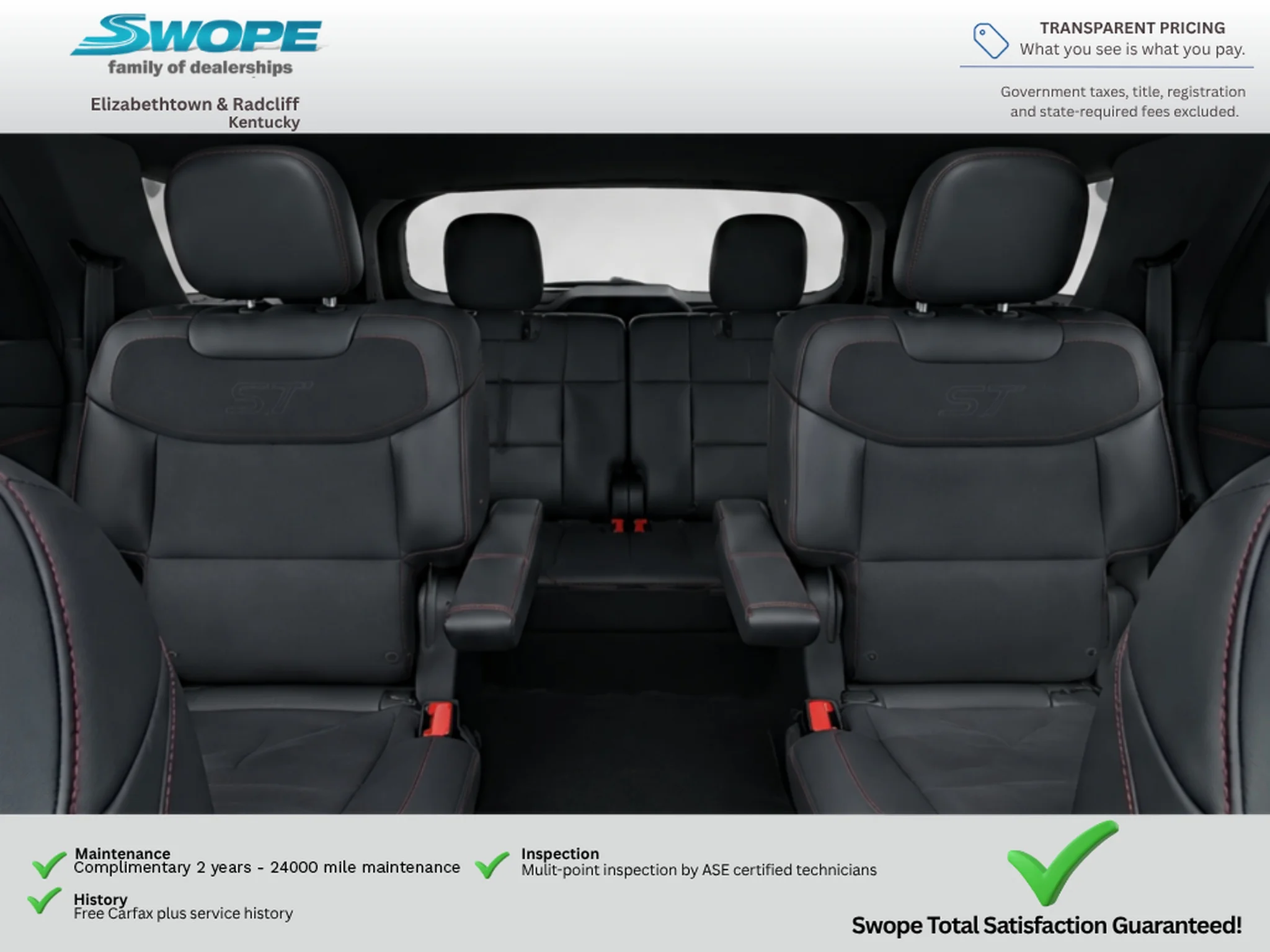 Used 2025 Rapid Red Metallic Tinted Clearcoat Ford ST image 18