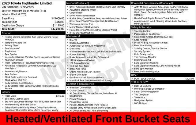 Used 2020 Black Toyota Limited image 61